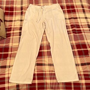 White Scrub Pants